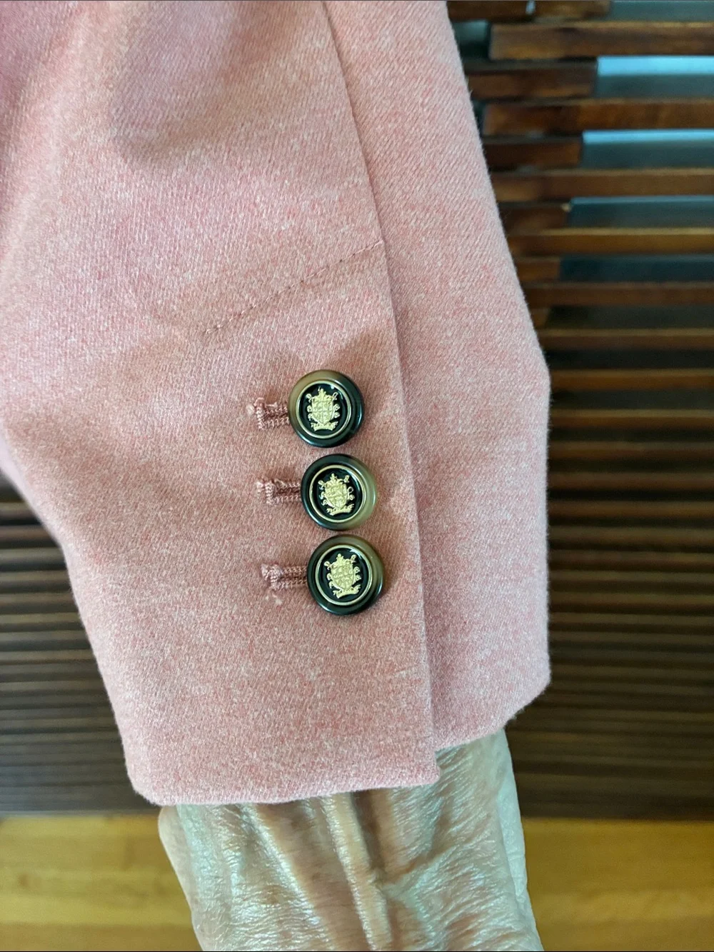 🎉NEW LISTING!🎉LOFT Coral Pink Double-Breasted Long Blazer